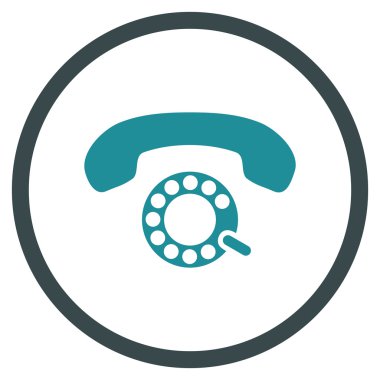 Vektör simge yuvarlak daire darbeli arama