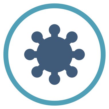 Vites düz yuvarlak vektör simgesi