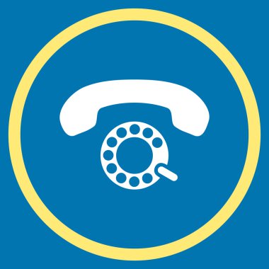 Vektör simge yuvarlak daire darbeli arama