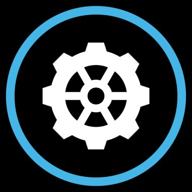 Vites düz yuvarlak vektör simgesi