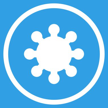 Vites düz yuvarlak vektör simgesi