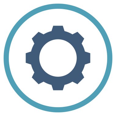 Vites düz yuvarlak vektör simgesi