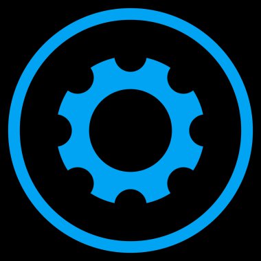 Vites düz yuvarlak vektör simgesi