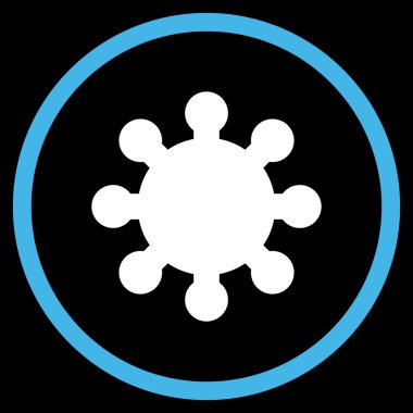 Vites düz yuvarlak vektör simgesi