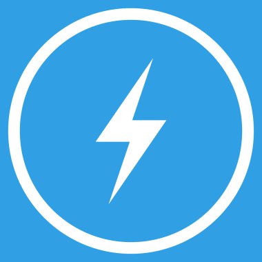 Elektrik Düz Yuvarlak Vektör Simgesi
