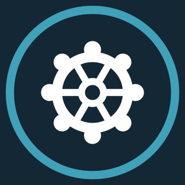 Vites düz yuvarlak vektör simgesi