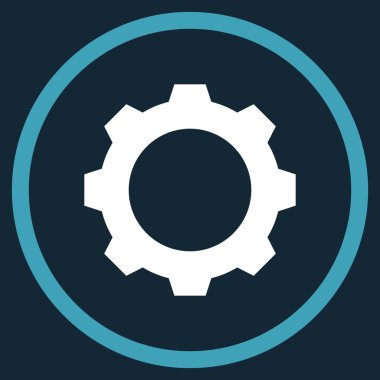 Vites düz yuvarlak vektör simgesi