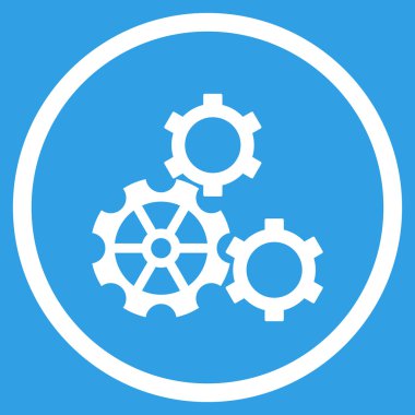 Vites düz yuvarlak vektör simgesi