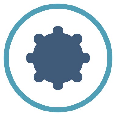 Vites düz yuvarlak vektör simgesi