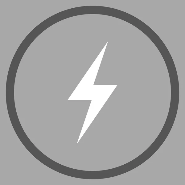 Elektrizität flacher Vektor rundes Symbol — Stockvektor