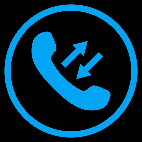 Telefone Falando Flat Rounded Vector Icon —  Vetores de Stock