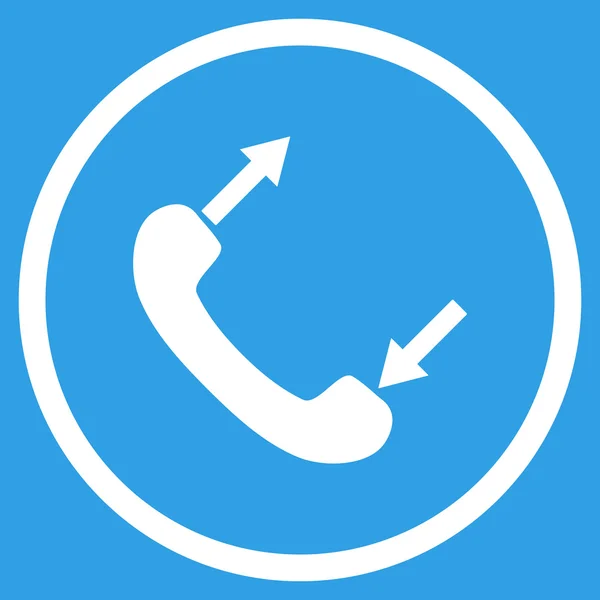 Telefone Falando Flat Rounded Vector Icon —  Vetores de Stock