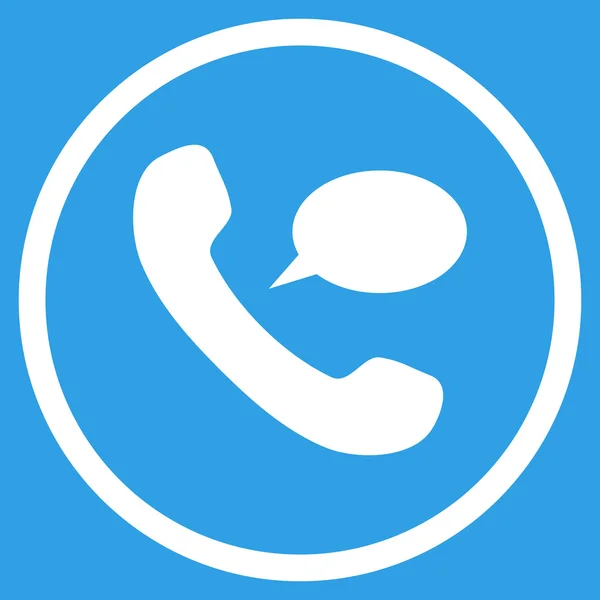 Telefono Messaggio Icona vettoriale arrotondata piatta — Vettoriale Stock