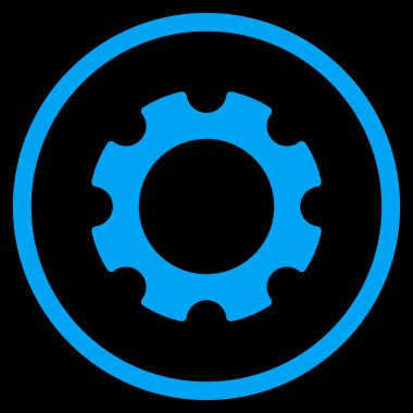 Vites düz yuvarlak vektör simgesi