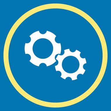 Vites düz yuvarlak vektör simgesi