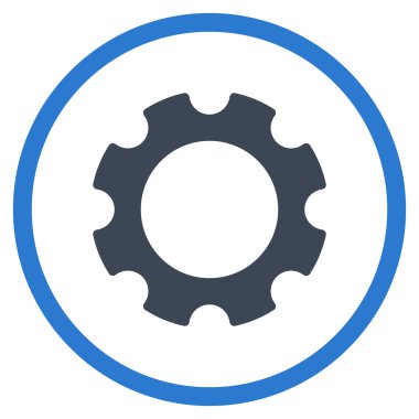 Vites düz yuvarlak vektör simgesi