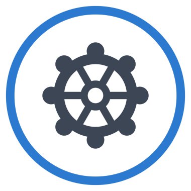 Vites düz yuvarlak vektör simgesi