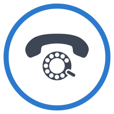 Vektör simge yuvarlak daire darbeli arama