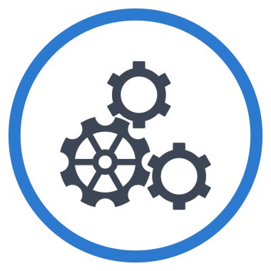 Vites düz yuvarlak vektör simgesi