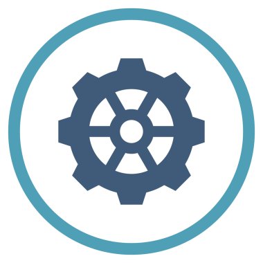 Vites düz yuvarlak vektör simgesi