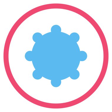 Vites düz yuvarlak vektör simgesi