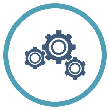 Vites düz yuvarlak vektör simgesi