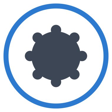 Vites düz yuvarlak vektör simgesi