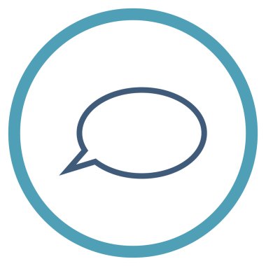 İpucu Bulut Düz Yuvarlak Vektör Simgesi