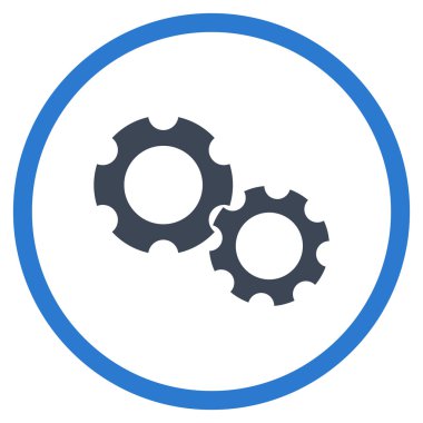 Vites düz yuvarlak vektör simgesi