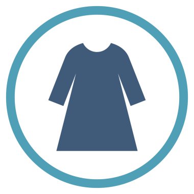 Woman Dress Flat Rounded Vector Icon