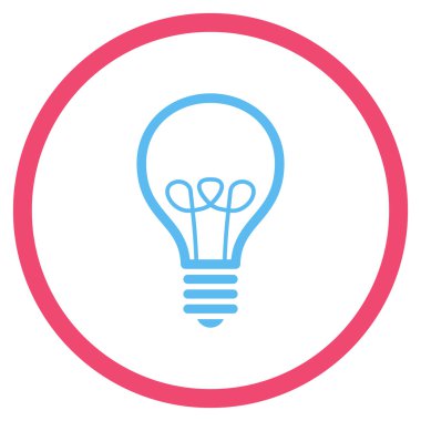 Lamba Ampul Düz Yuvarlak Vektör Simgesi