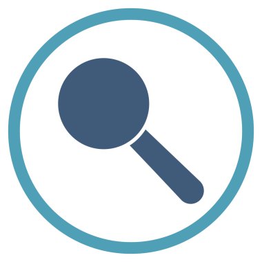 Search Tool Flat Rounded Vector Icon