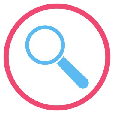 Search Tool Flat Rounded Vector Icon
