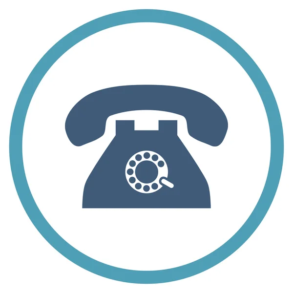Pulso teléfono plano redondeado Vector icono — Vector de stock