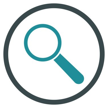Search Tool Flat Rounded Vector Icon
