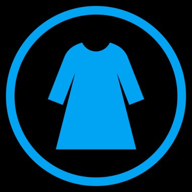 Woman Dress Flat Rounded Vector Icon