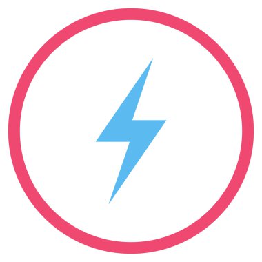 Elektrik Düz Yuvarlak Vektör Simgesi