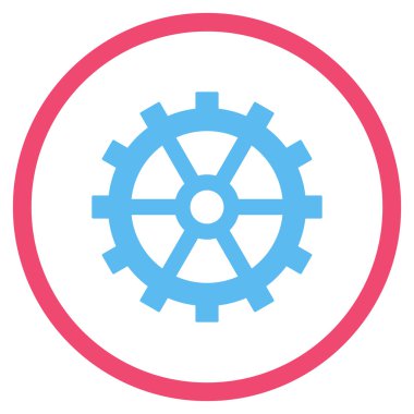 Vites düz yuvarlak vektör simgesi