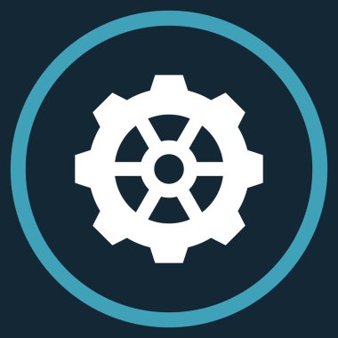 Vites düz yuvarlak vektör simgesi