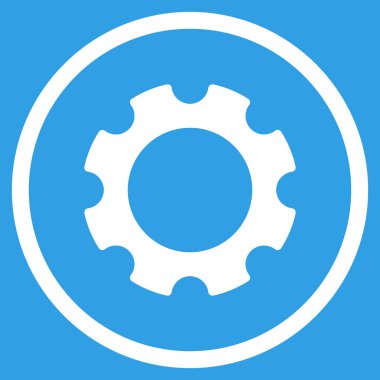 Vites düz yuvarlak vektör simgesi