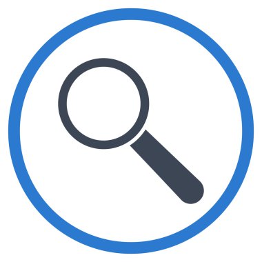 Search Tool Flat Rounded Vector Icon