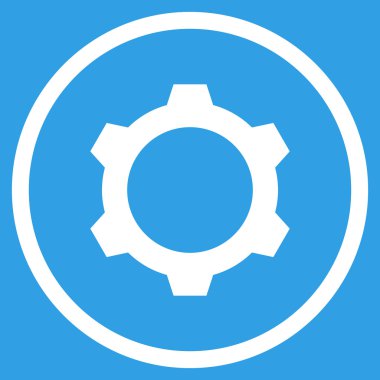 Vites düz yuvarlak vektör simgesi