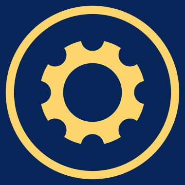 Vites düz yuvarlak vektör simgesi