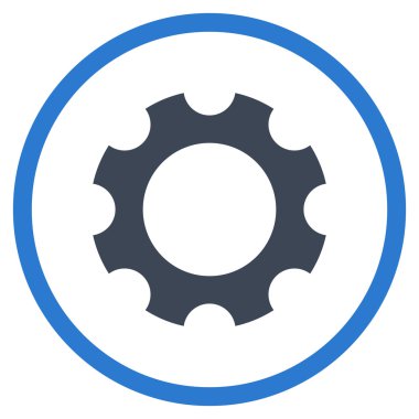 Vites düz yuvarlak vektör simgesi