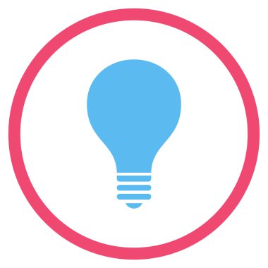 Ampul Düz Yuvarlak Vektör Simgesi