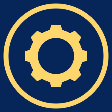 Vites düz yuvarlak vektör simgesi