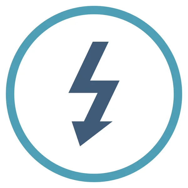 High Voltage Flat Rounded Vector Icon — Stock Vector