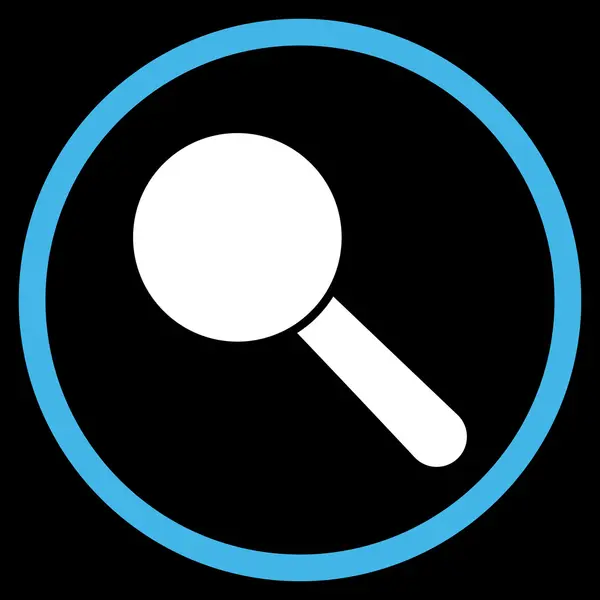 Search Tool Flat Rounded Vector Icon — 스톡 벡터