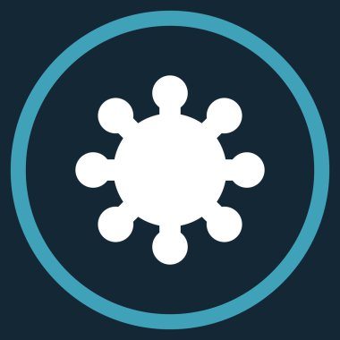 Vites düz yuvarlak vektör simgesi