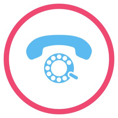 Vektör simge yuvarlak daire darbeli arama